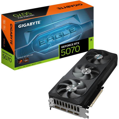 Placa Video Gigabyte GeForce RTX 5070 12GB Eagle GDDR7 OC SFF Black