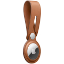 Apple AirTag Leather Loop Saddle Brown