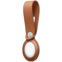 Apple AirTag Leather Loop Saddle Brown