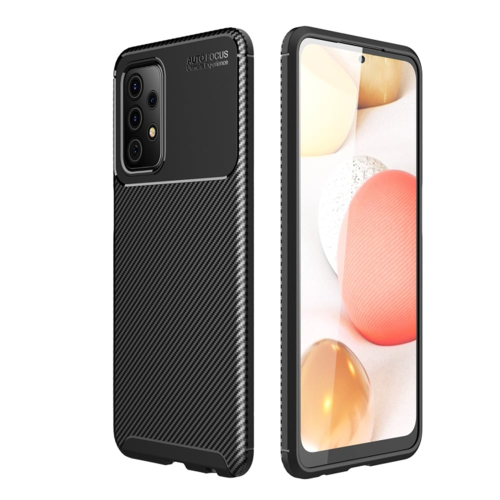 Samsung Galaxy A52 4G/5G/A52s Carbon Fiber Black + Screen Protector Case
